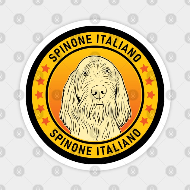 Spinone Italiano Dog Portrait Magnet by millersye